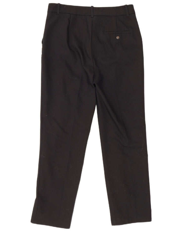 Calça feminina Zara Slim Suit pequena W26 L26 preta