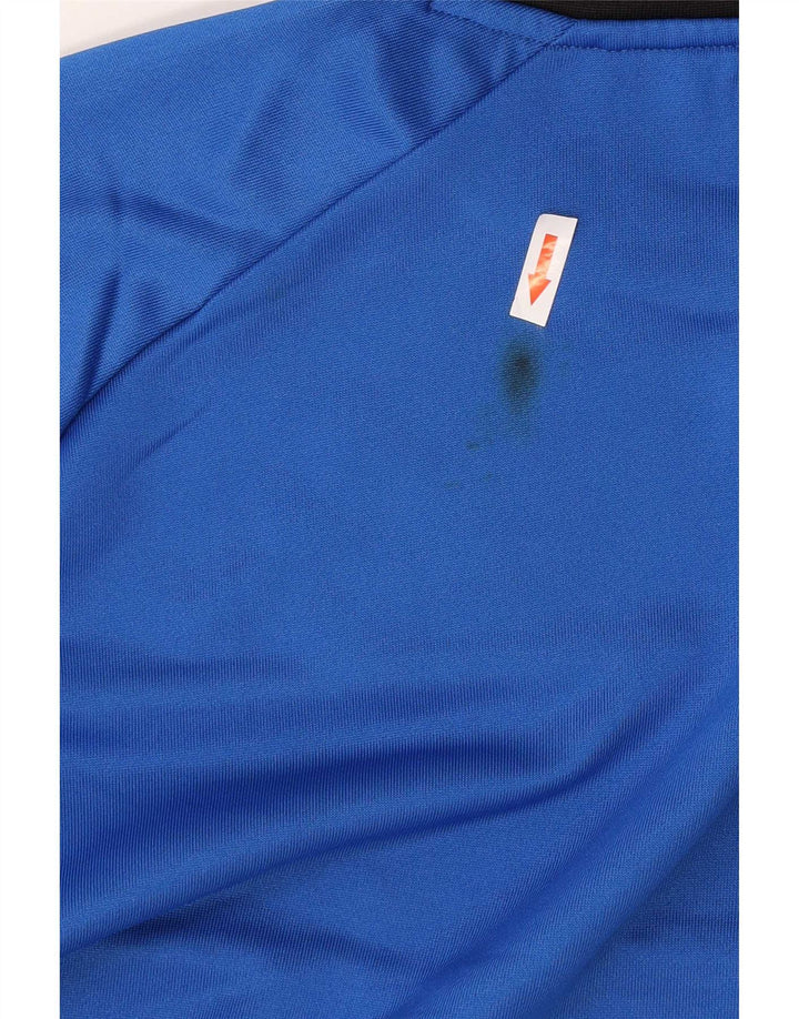 Kappa moletom gráfico masculino jumper 2XL azul colorblock poliéster
