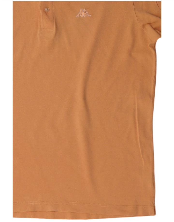 Camisa polo masculina KAPPA grande algodão amarelo