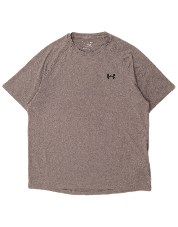 Camiseta masculina Under Armour cinza médio poliéster