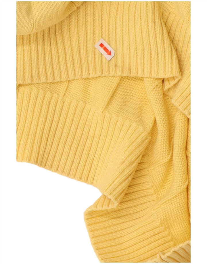 Suéter masculino TOMMY HILFIGER com decote em V XL de algodão amarelo