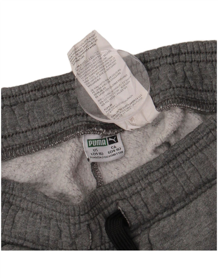 Calça de treino feminina PUMA Joggers 14-15 anos grande cinza colorblock