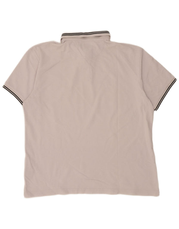 Camisa polo masculina BARBOUR 2XL algodão listrado branco