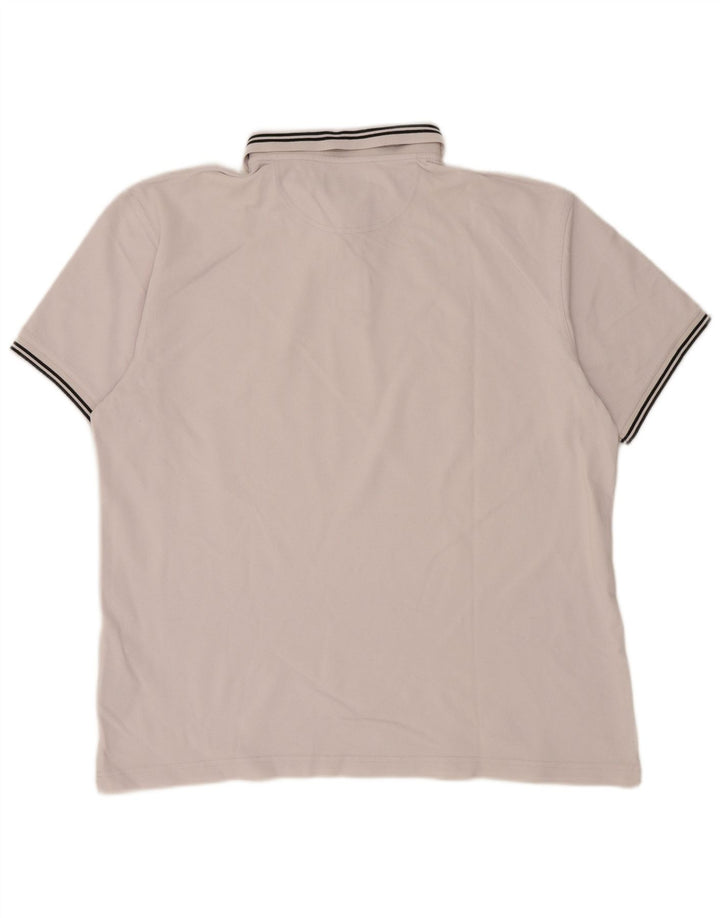 Camisa polo masculina BARBOUR 2XL algodão listrado branco
