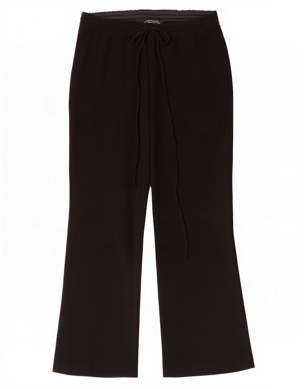 Calça feminina Zara Bootcut cortada média W28 L24 preta