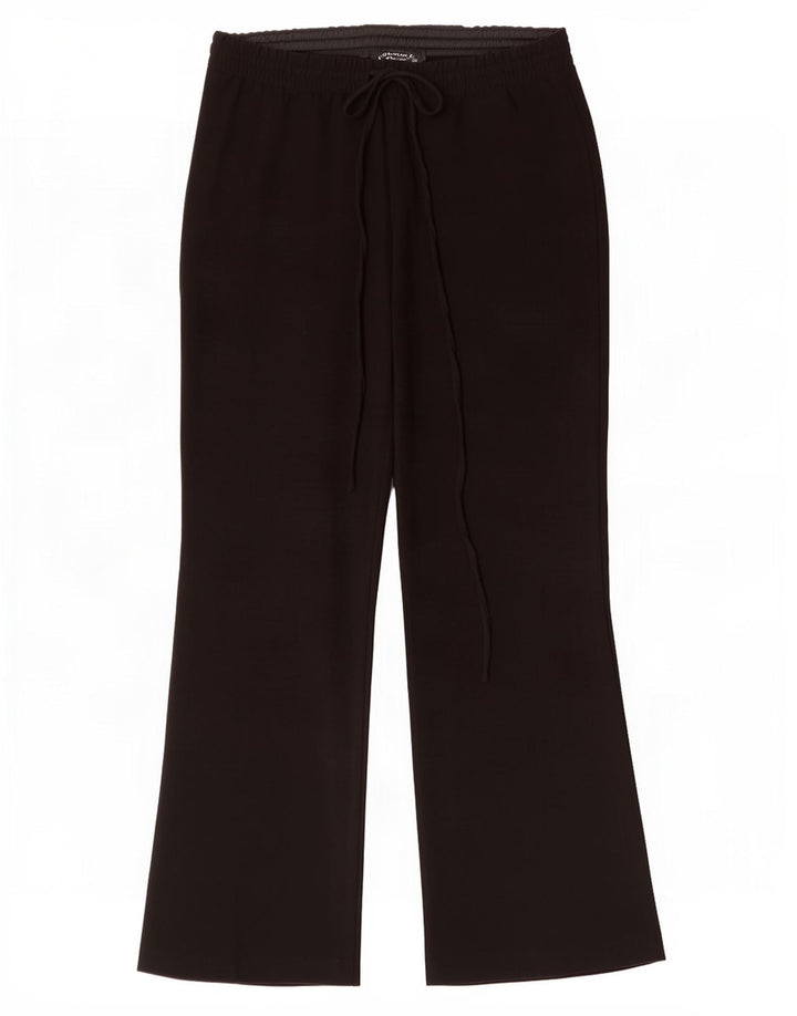 Calça feminina Zara Bootcut cortada média W28 L24 preta