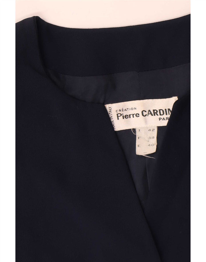 Jaqueta blazer feminina Pierre Cardin com 3 botões IT 42 médio azul marinho