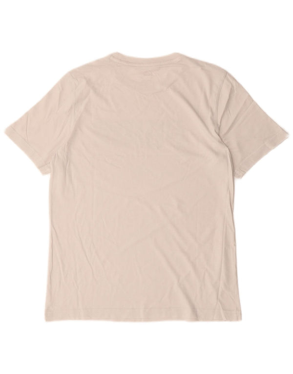 Puma Mens Graphic T-Shirt Top Pequeno Algodão Branco