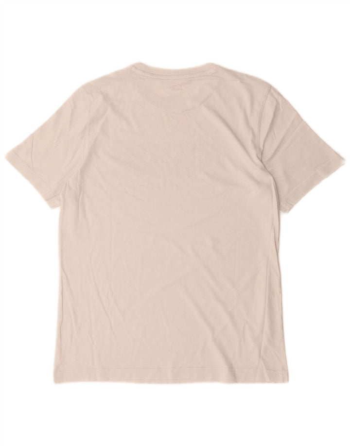 Puma Mens Graphic T-Shirt Top Pequeno Algodão Branco