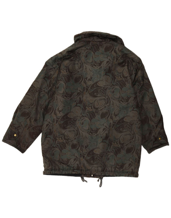 Jaqueta corta-vento feminina vintage UK 18 XL multicolorida Paisley retrô