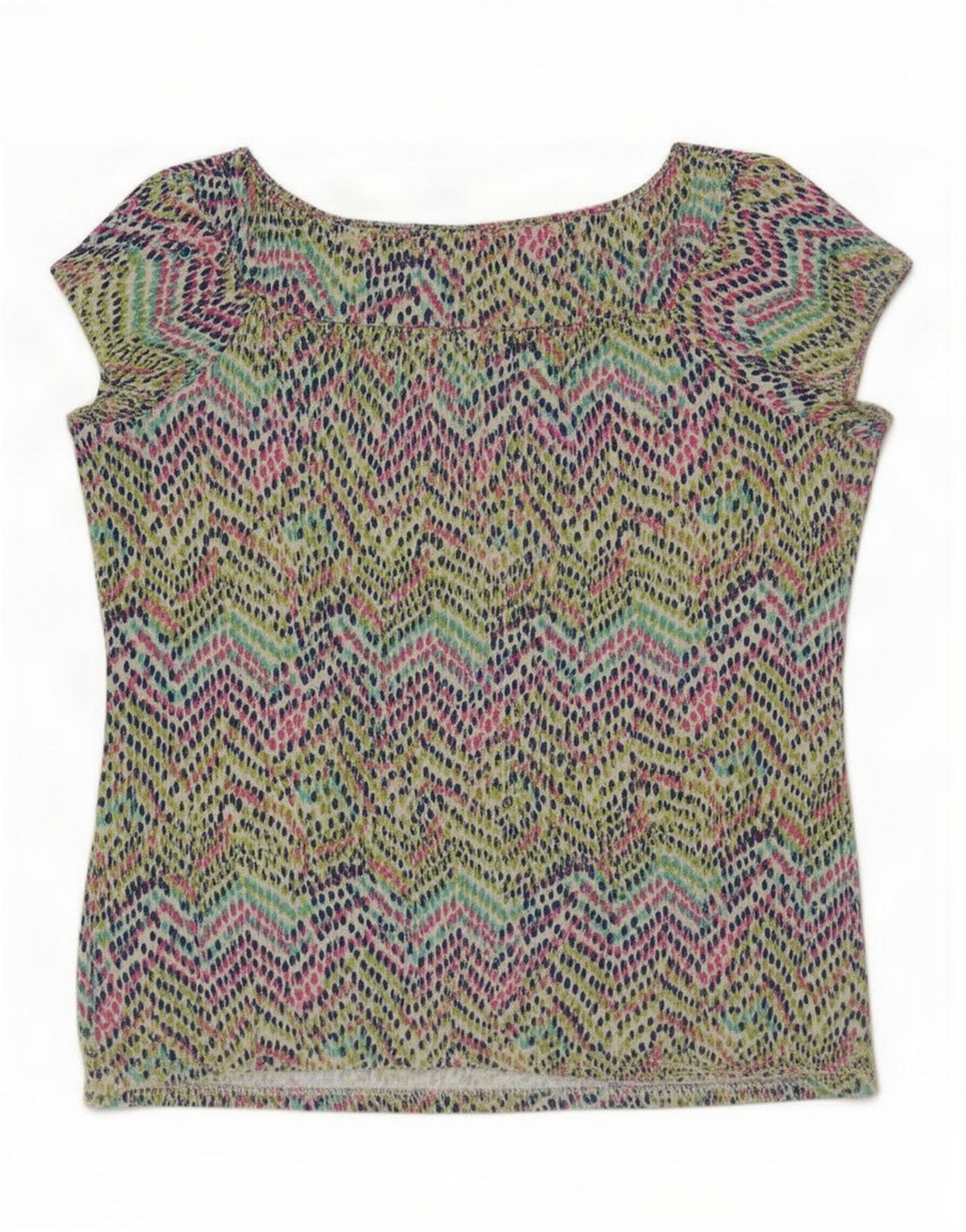 Blusa feminina M&Co UK 12 viscose geométrica multicolorida média