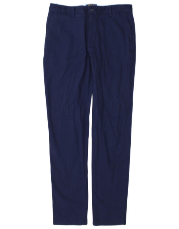 Polo Ralph Lauren Meninos Calças Chino Slim 15-16 Anos Azul Marinho Algodão