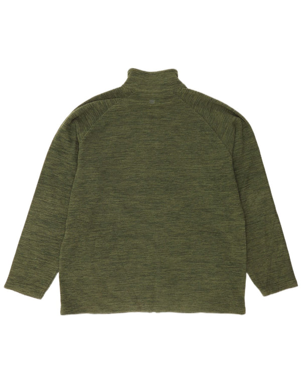 Jaqueta de lã masculina do armazém da montanha poliéster manchado verde Reino Unido 42 XL