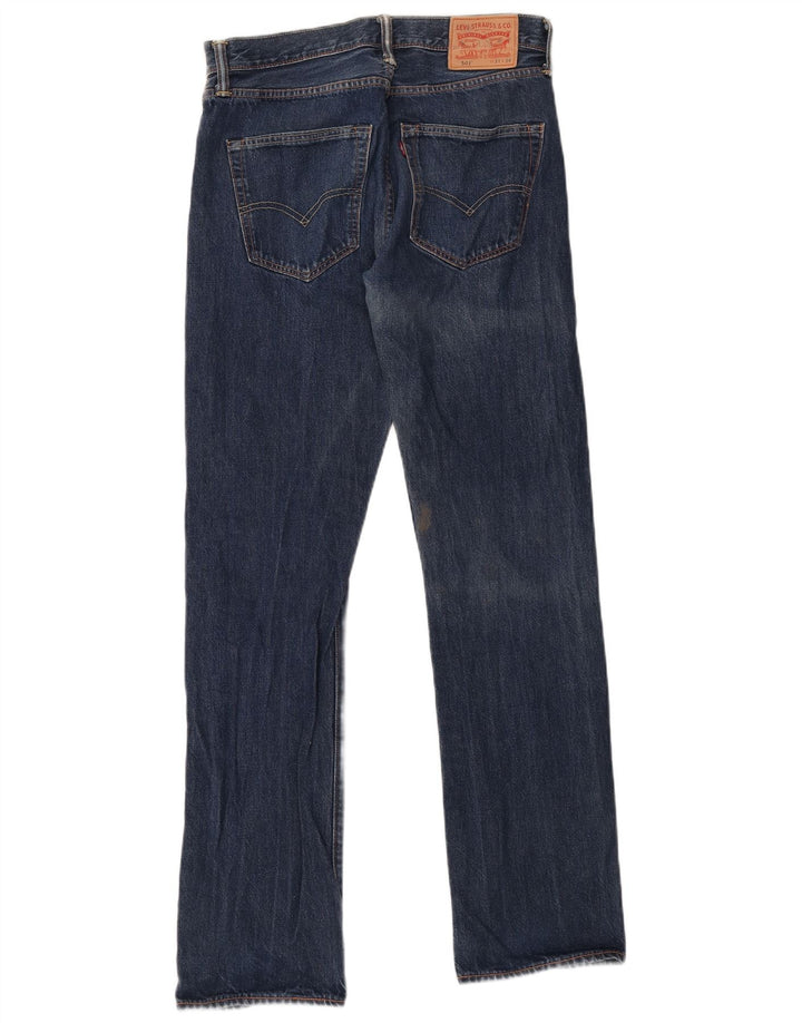 Levi's Masculino 501 Straight Jeans W31 L34 Azul Algodão
