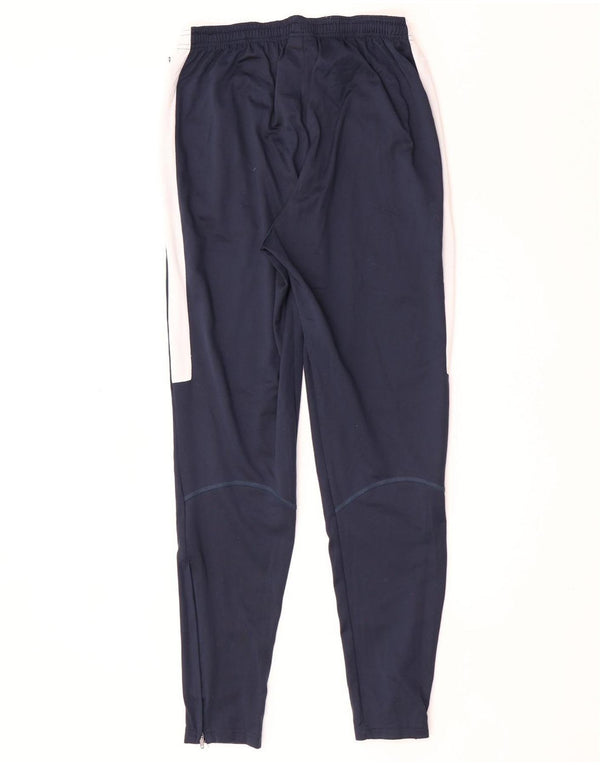 Calça de treino masculina Nike Dri Fit pequena azul marinho colorblock poliéster