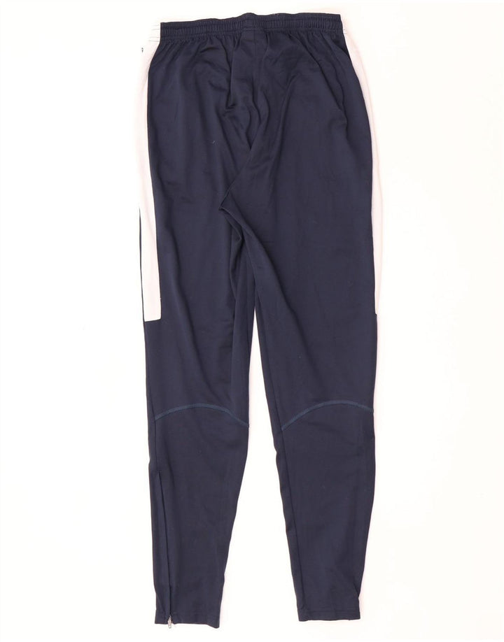 Calça de treino masculina Nike Dri Fit pequena azul marinho colorblock poliéster