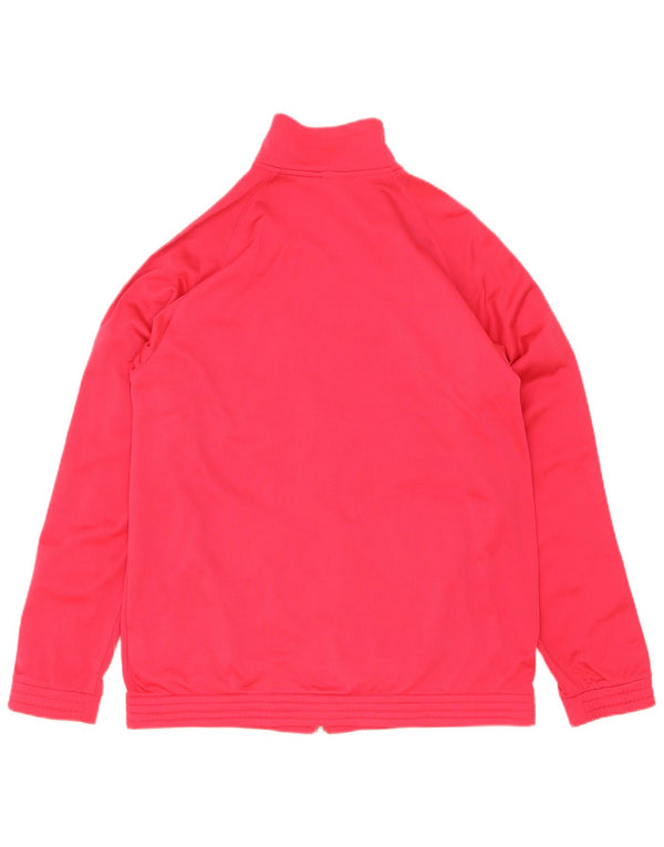 Jaqueta Adidas Meninas Treino Top 15-16 Anos Rosa Colorblock Poliéster