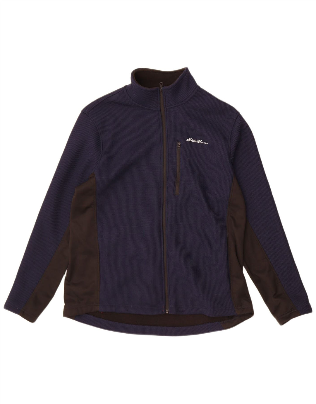 Jaqueta masculina de treino Eddie Bauer grande poliéster colorblock azul marinho