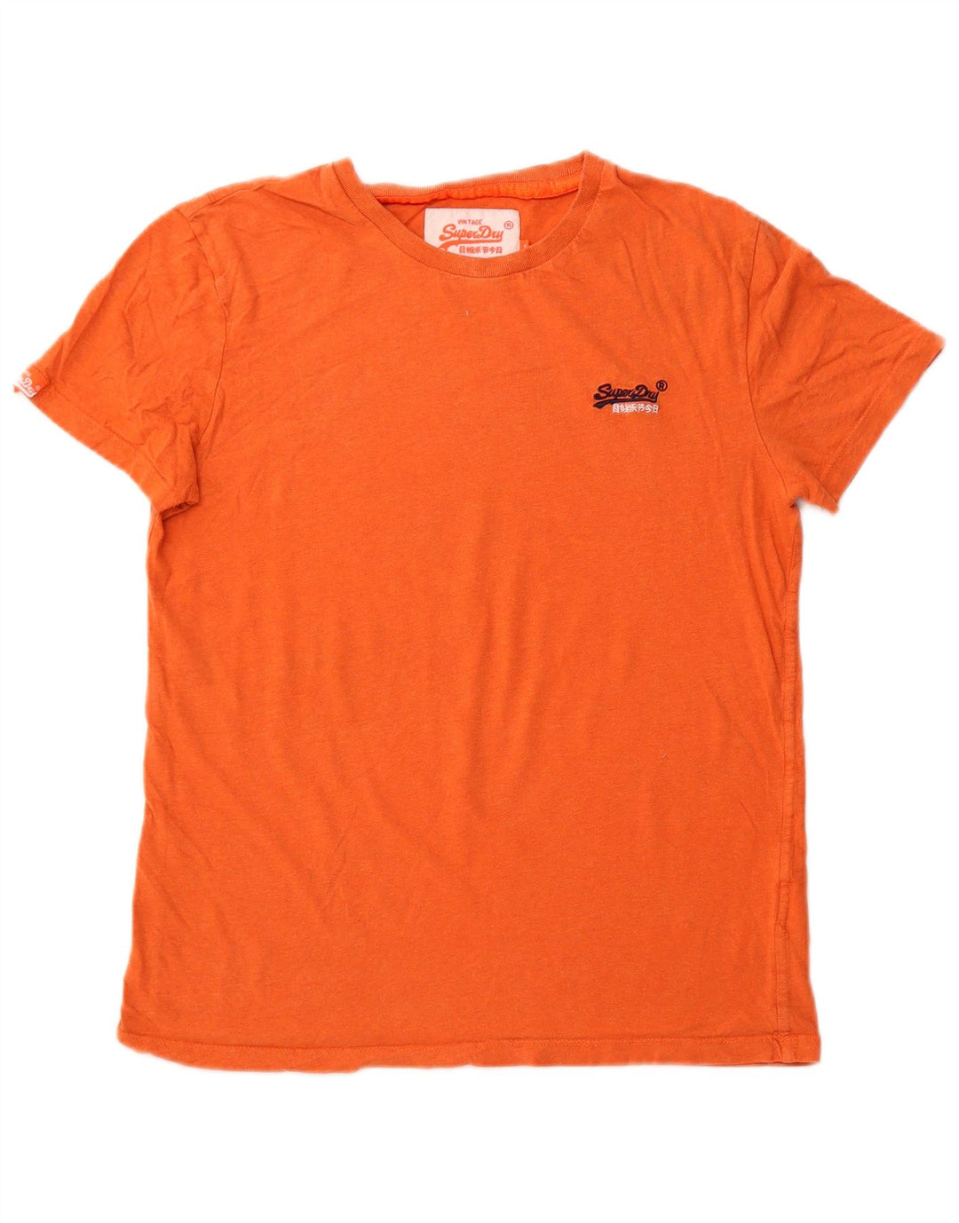 Superdry Mens Graphic T-Shirt Top Pequeno Algodão Laranja