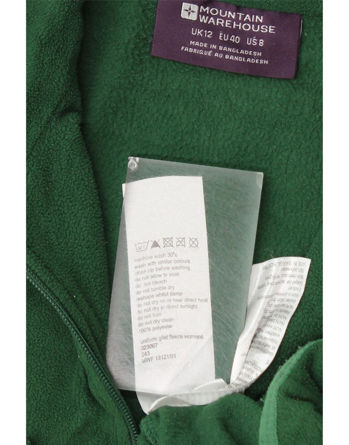 Mountain Warehouse Mens Fleece Gilet UK 12 poliéster verde médio