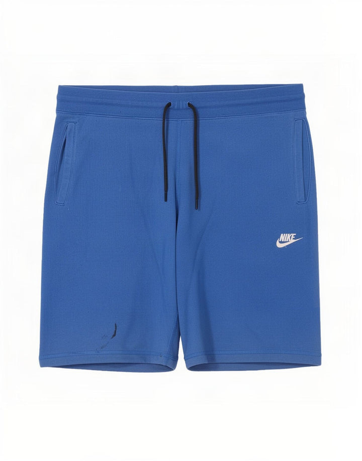 Nike Mens Sport Shorts Grande Algodão Azul