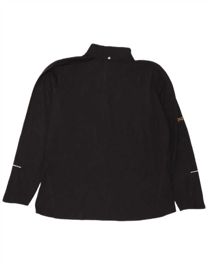 Pulôver masculino Nike Dri Fit com zíper e gola alta 2XL poliéster preto