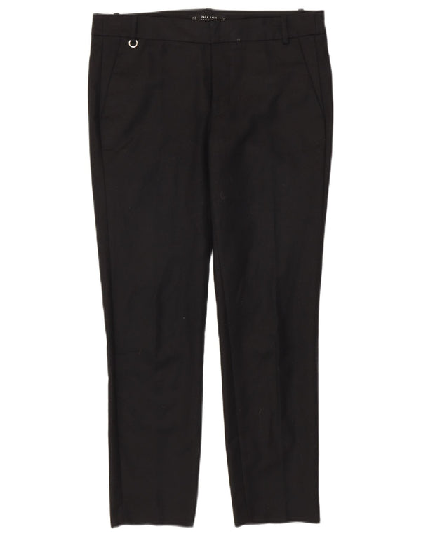 Zara Calça Chino Feminina Slim UE 38 Pequeno W28 L27 Preta