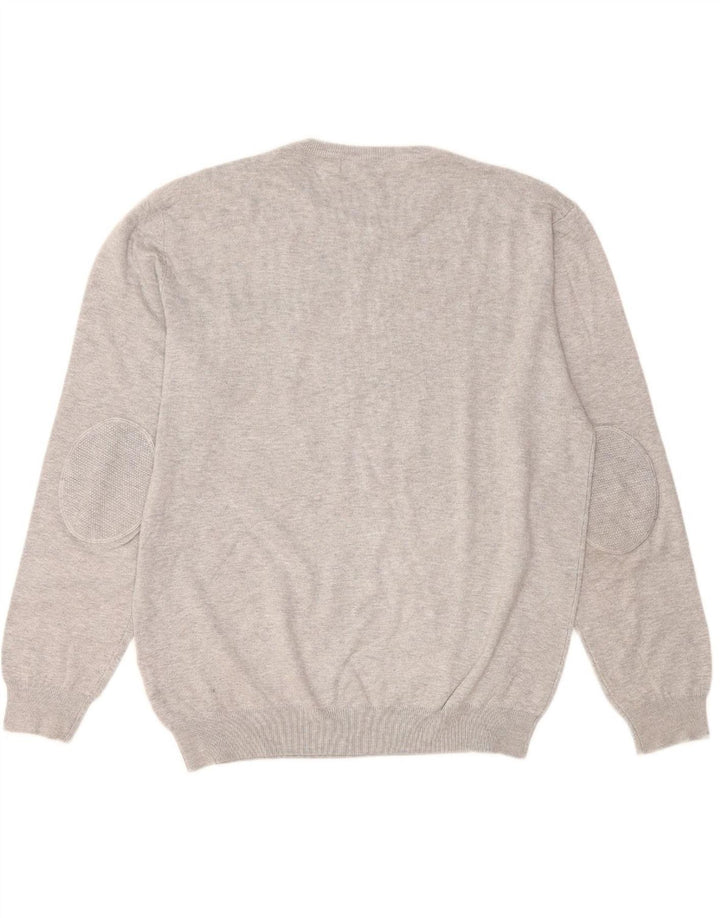 Suéter masculino TRUSSARDI com gola redonda XL viscose cinza