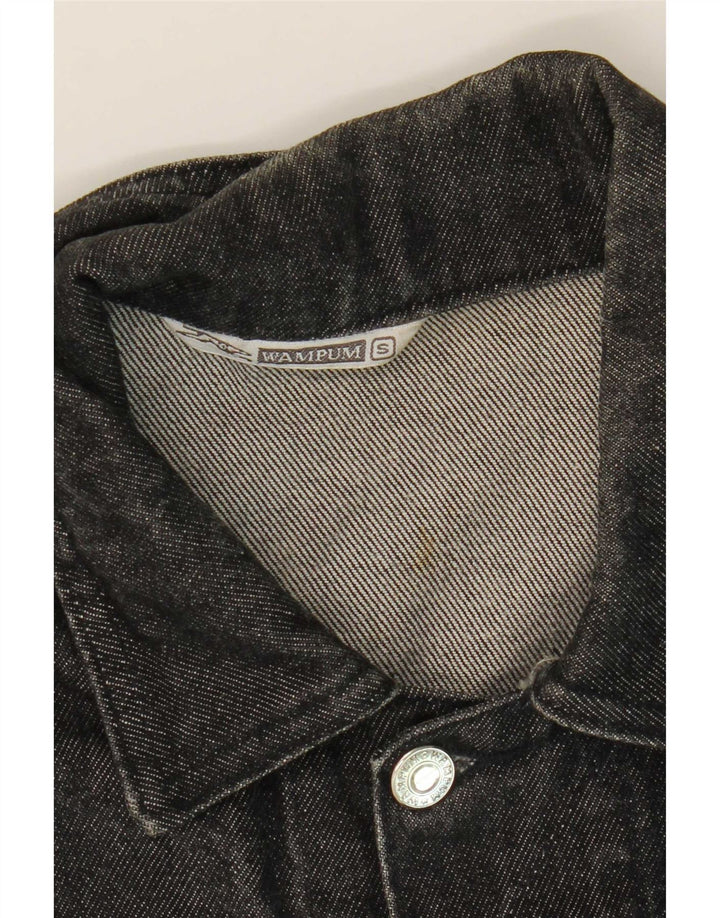 Jaqueta jeans masculina Wampum UK 36 algodão cinza pequeno