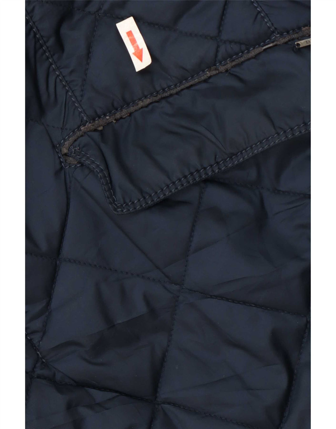 Jaqueta acolchoada masculina Zara UK 44 2XL poliéster azul marinho