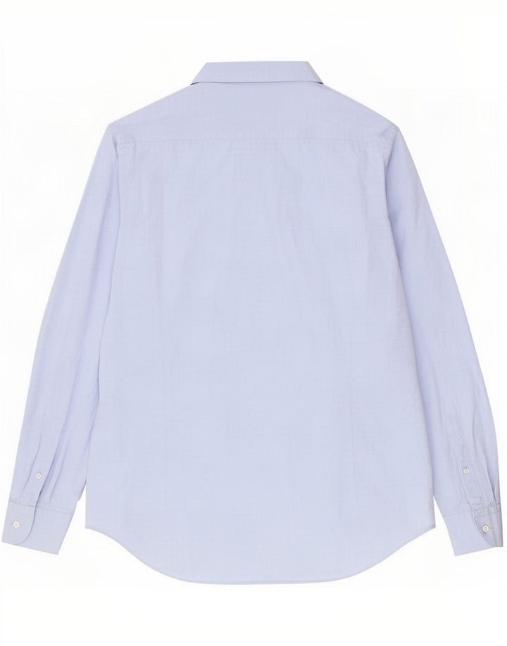 Camisa masculina Massimo Dutti azul médio