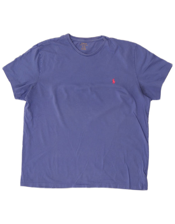 Camiseta masculina Polo Ralph Lauren grande algodão azul