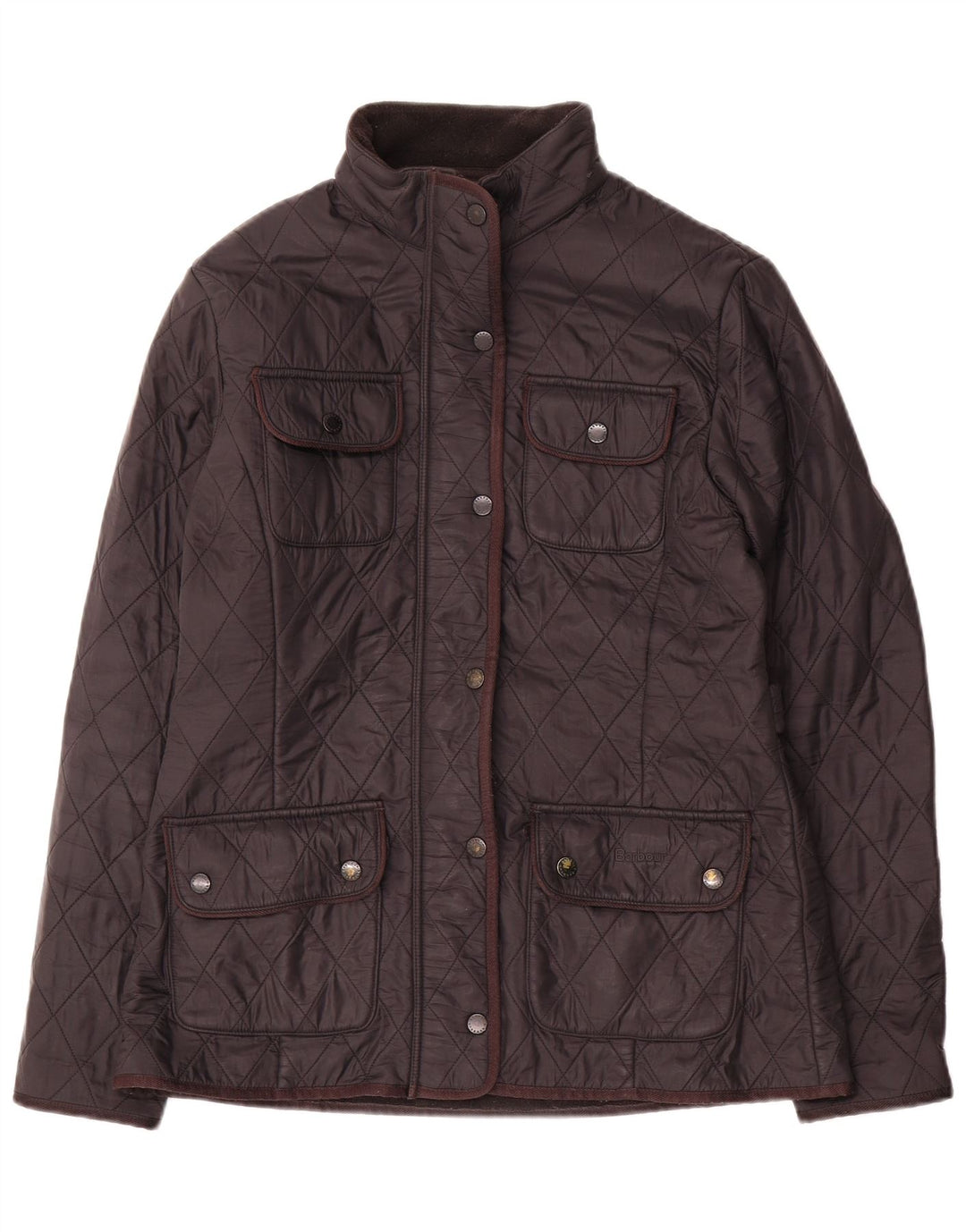 Jaqueta utilitária acolchoada feminina Barbour UK 12 médio preto