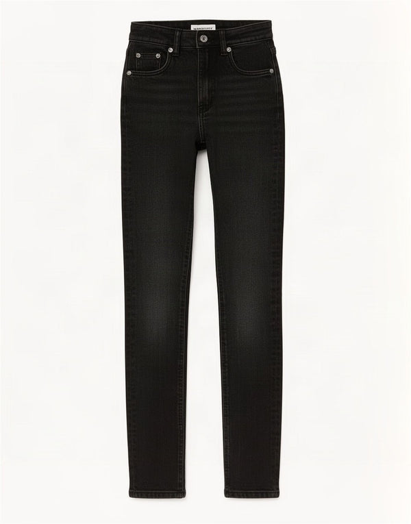 Calça jeans skinny feminina Zara EU 32 2XS W22 L31 algodão preto