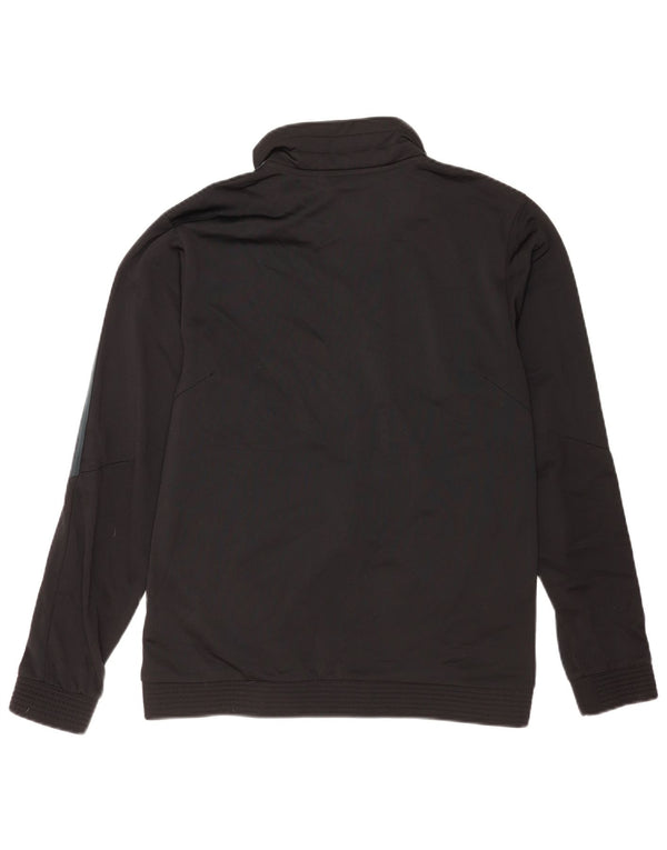 Adidas Mens Tracksuit Top Jacket UK 40/42 Médio Preto Poliéster