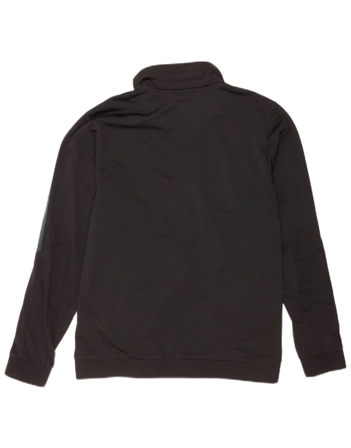 Adidas Mens Tracksuit Top Jacket UK 40/42 Médio Preto Poliéster