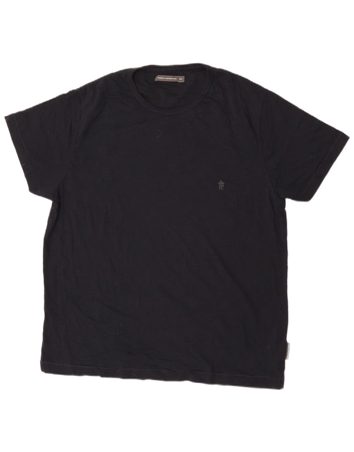 Camiseta masculina French Connection Top 2XL algodão preto