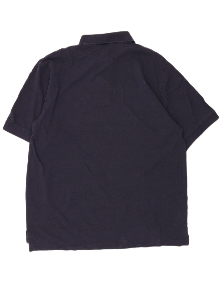 Camisa polo masculina IZOD de algodão azul marinho médio