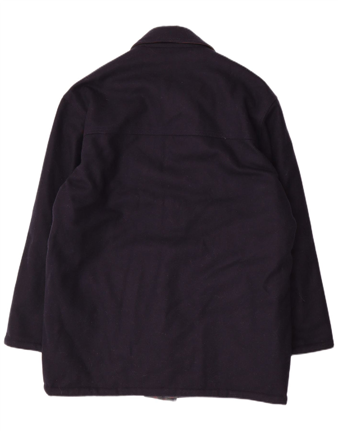 Jaqueta reversível masculina NAVIGARE UK 44 2XL lã azul marinho