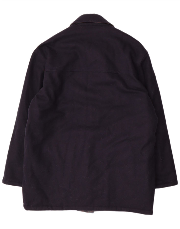 Jaqueta reversível masculina NAVIGARE UK 44 2XL lã azul marinho