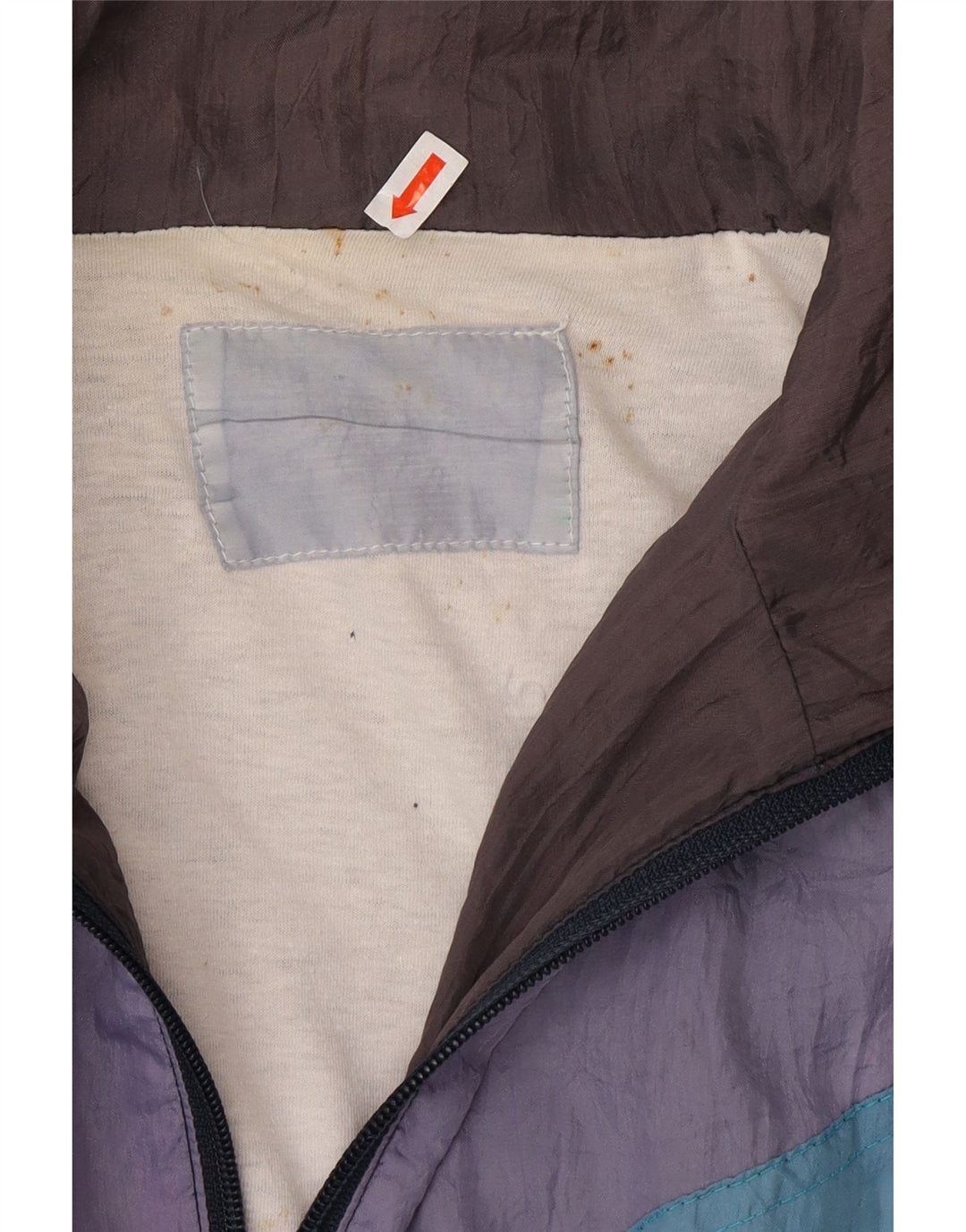Jaqueta masculina VINTAGE de agasalho XL cinza colorblock