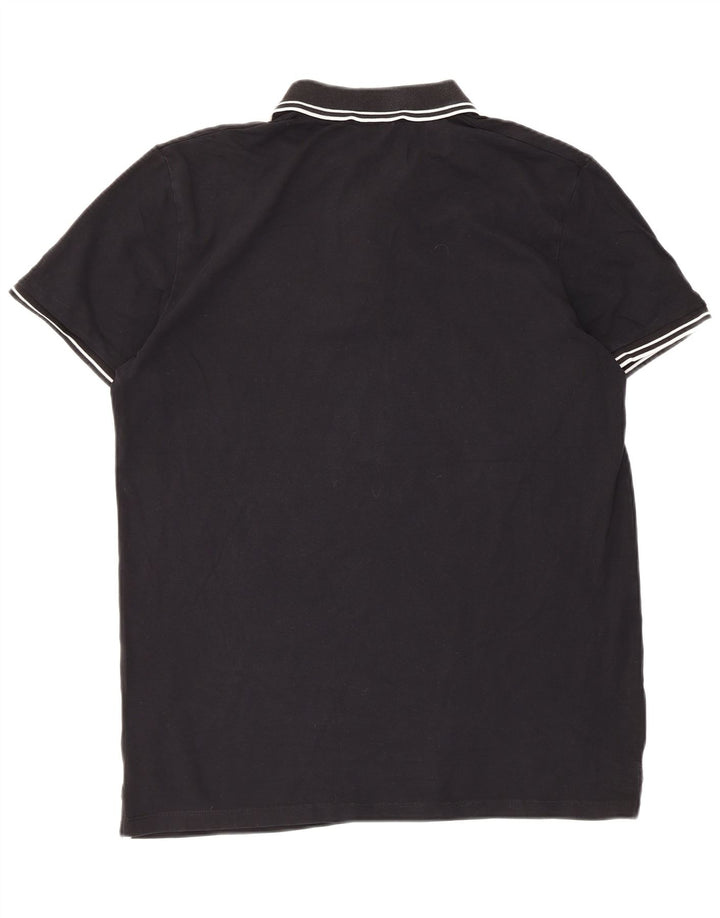 Camisa polo masculina Jack & Jones XL preta listrada