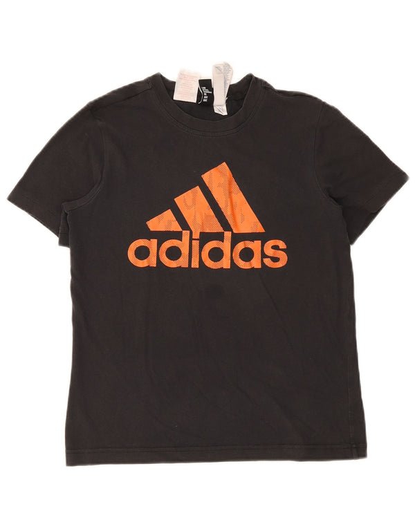 Camiseta Adidas Meninos Graphic Top 11-12 Anos Algodão Preto