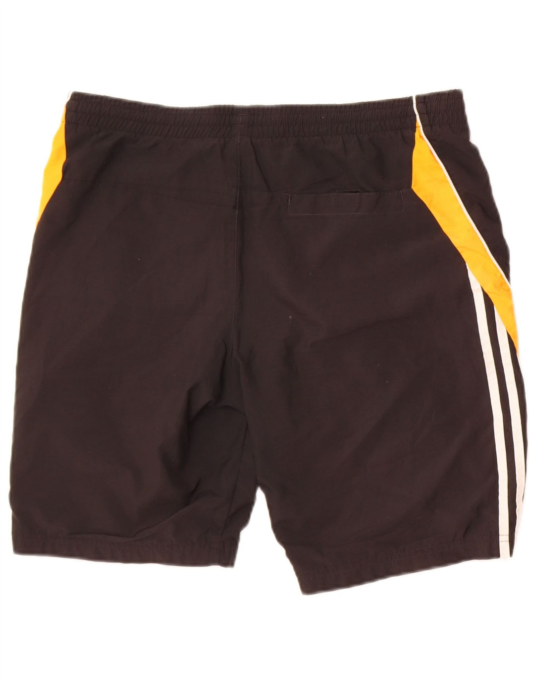 Shorts esportivos masculinos Adidas 12-13 anos preto colorblock poliéster