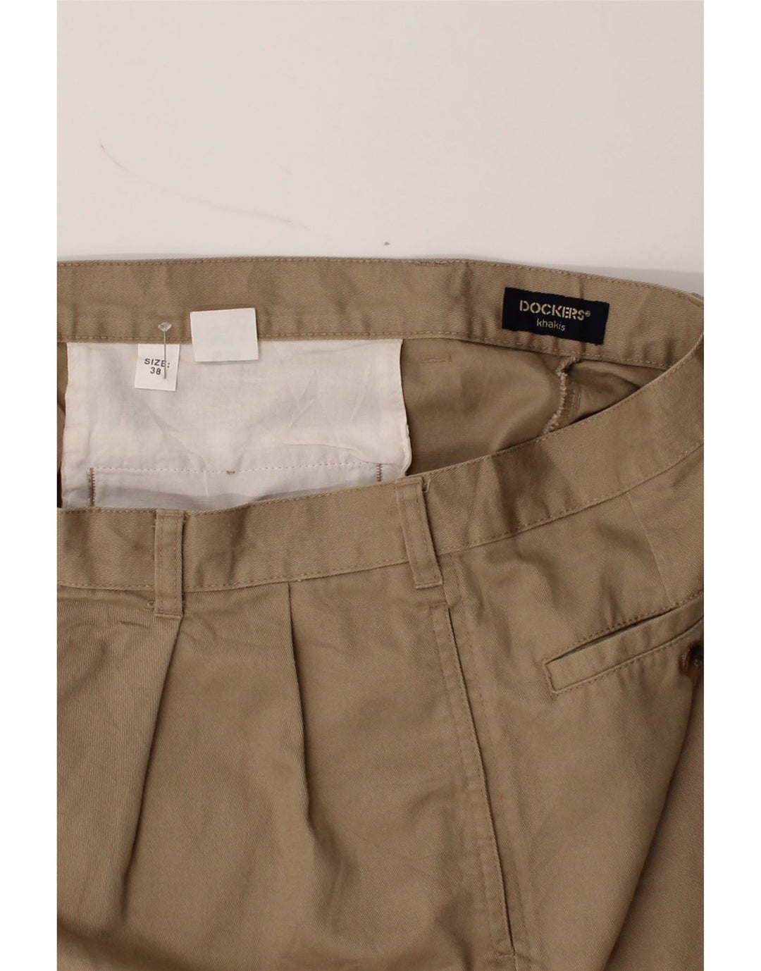 DOCKERS Mens Pegged Chino Shorts W38 XL Beige Cotton Vintage Dockers and Second-Hand Dockers from Messina Hembry 
