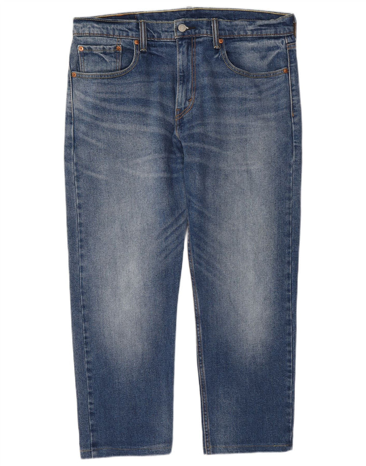 Levi's Masculino 502 Tapered Jeans W33 L28 Azul Algodão