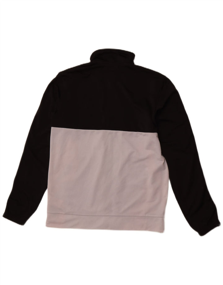 ADIDAS Mens Tracksuit Top Jacket UK 40/42 Medium Black Colourblock