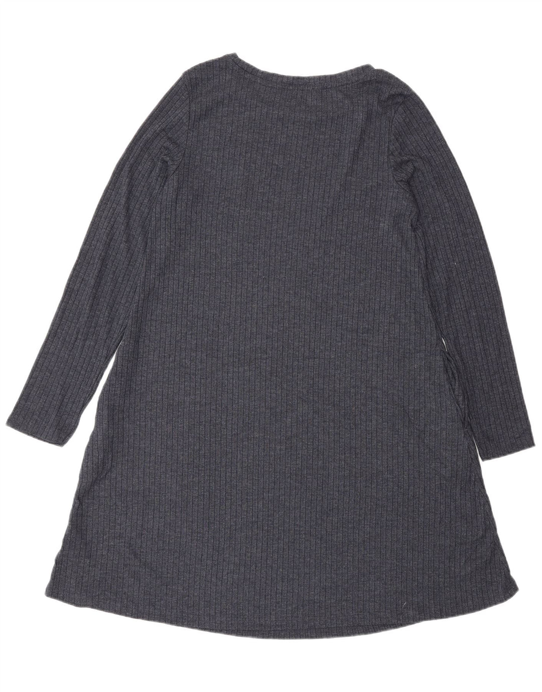 Vestido jumper feminino Marks & Spencer Reino Unido 10 pequeno poliéster cinza