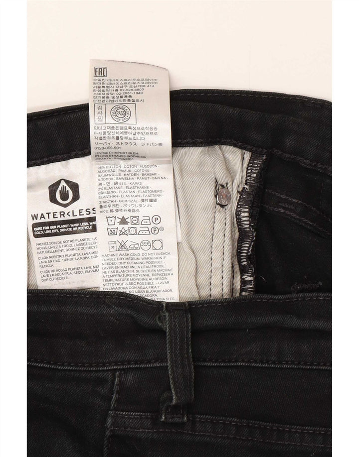 Shorts jeans masculino 511 Levi's W38 XL preto algodão