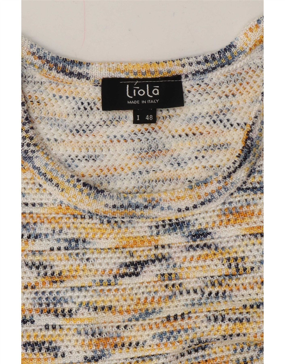 Blusa feminina Liola Crop Knit Top IT 48 XL multicolorida manchada